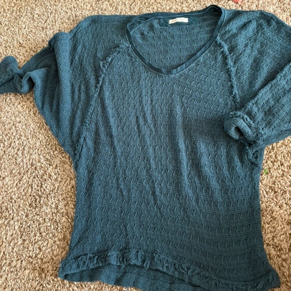 We The Free People Teal Sweater